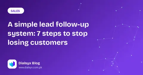 Cover image: A simple lead follow-up system: 7 steps to stop losing customers